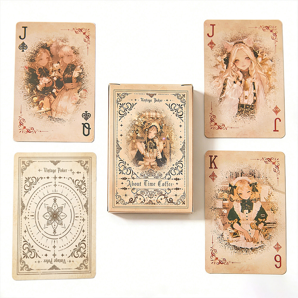 Vintage Collectible Playing Cards - Cartas de juego vintage con diseño