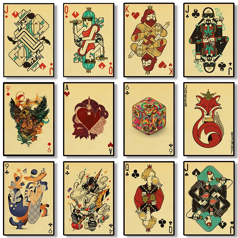 Vintage Collectible Playing Cards - Póster con citas de cartas de