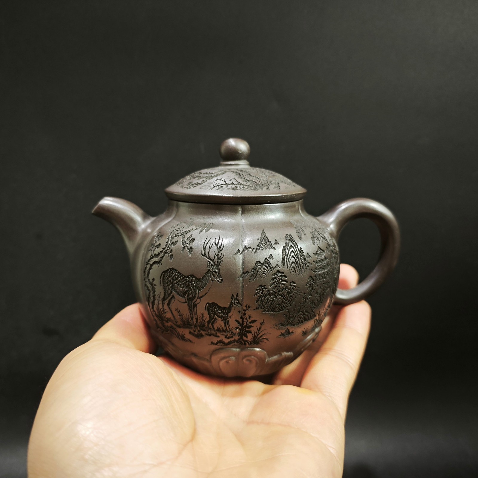 Vintage Collectible Pottery - Tetera Yixing Zisha Vintage de 1972,