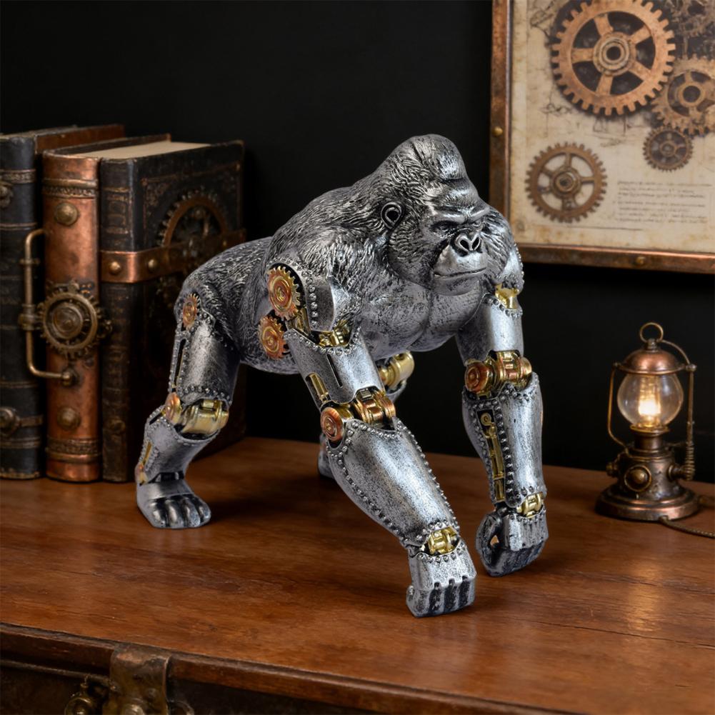 Vintage Collectible Furniture - Figura Coleccionable de Resina Estilo Steampunk,