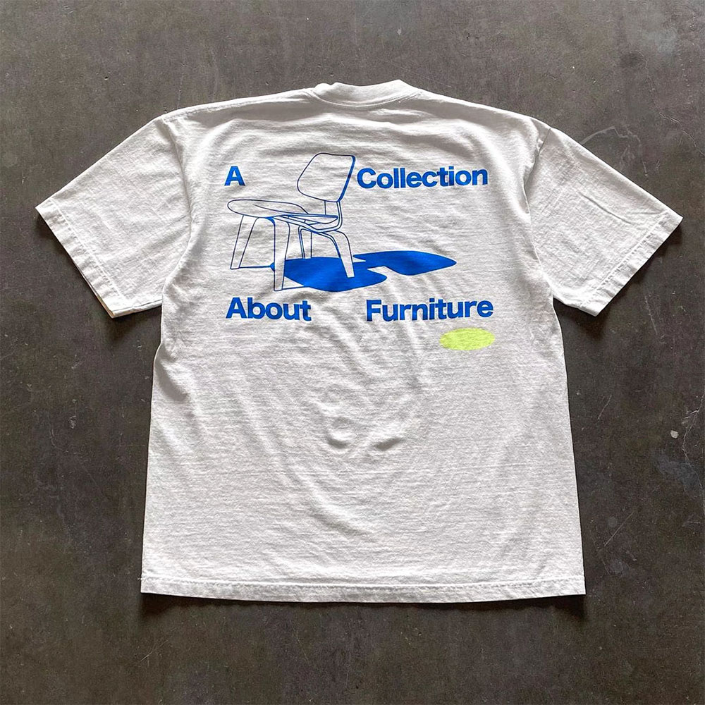 Vintage Collectible Furniture - Camiseta holgada de algodón para hombre