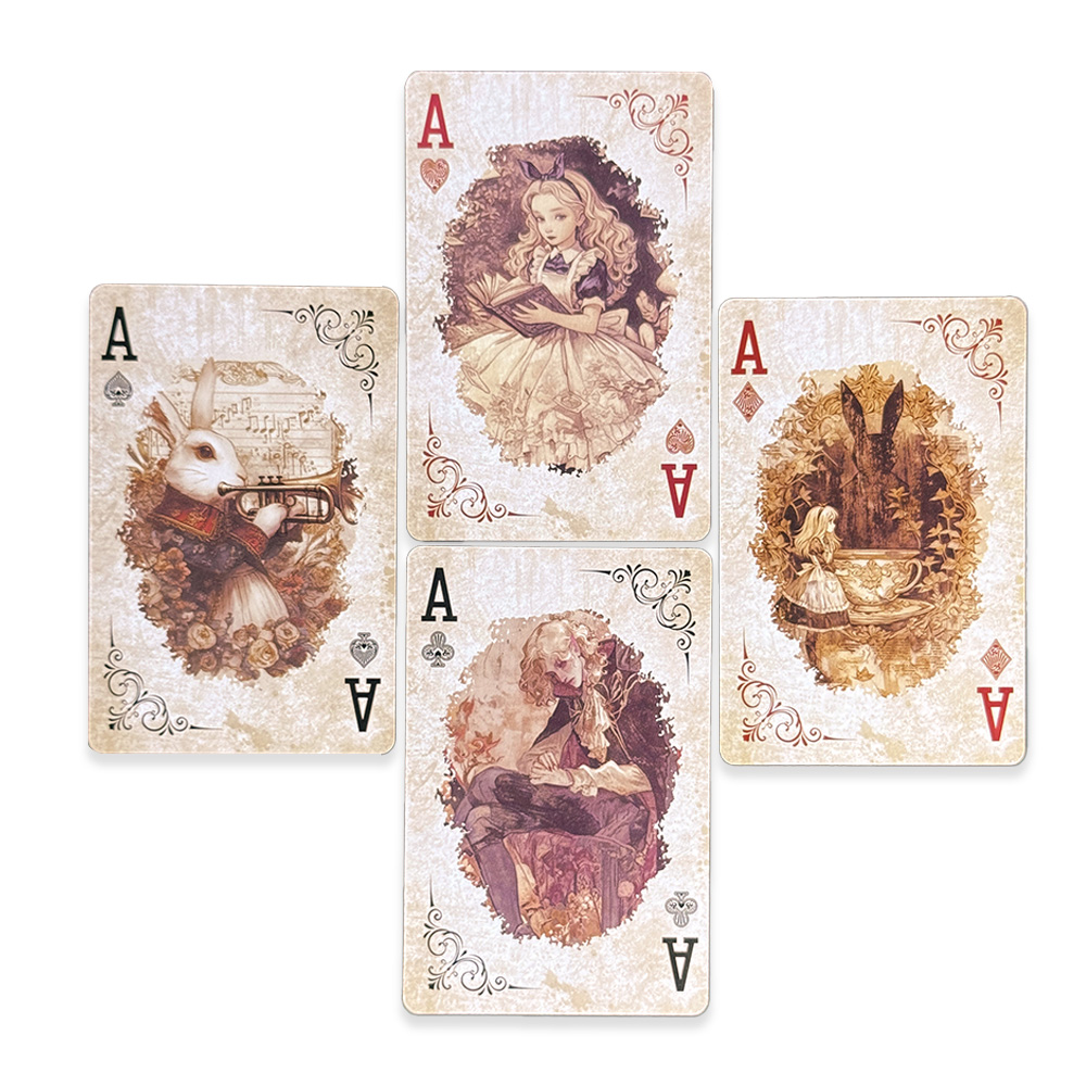 55 Cartas de Póker de Alice en - Vintage Collectible Playing Cards reseña y precio
