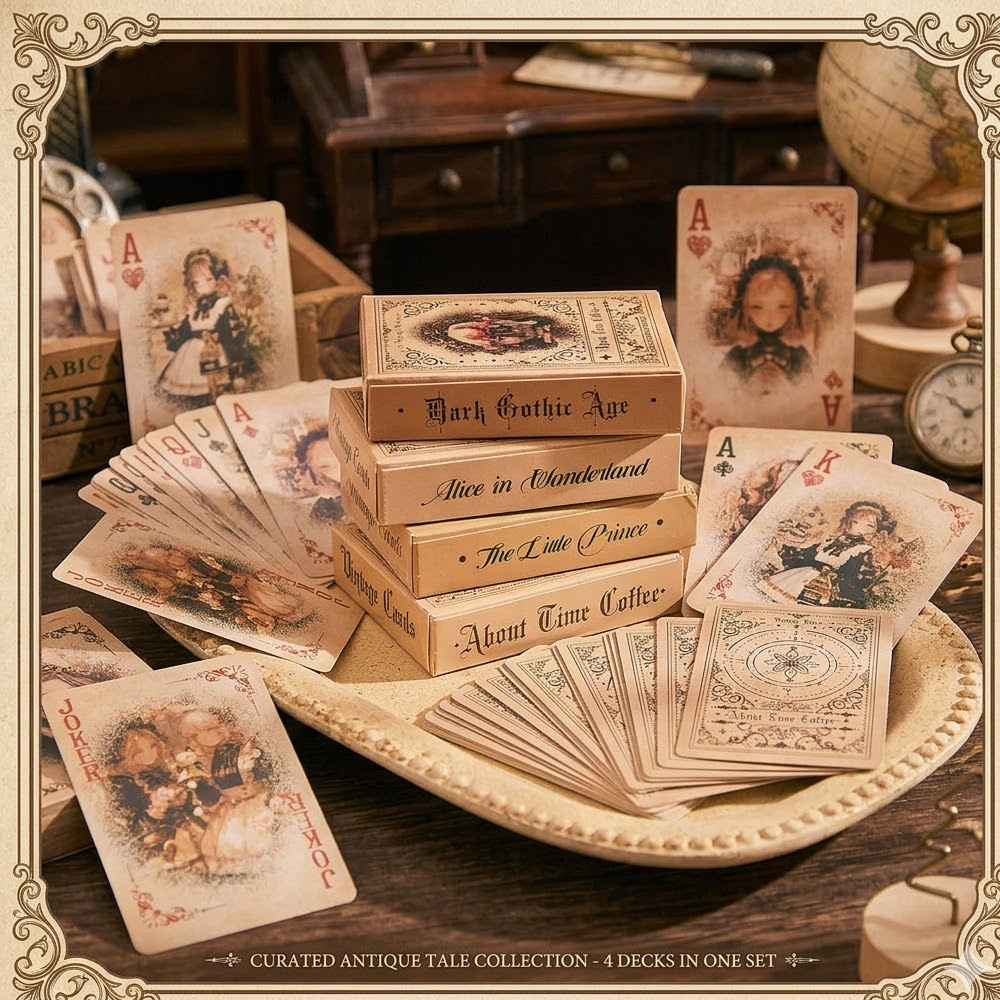 Cartas de juego vintage con di - Vintage Collectible Playing Cards reseña y precio