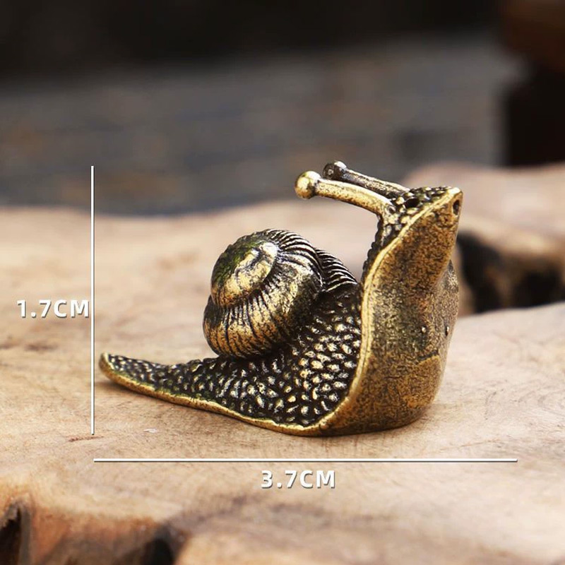 Adorno de caracol de latón y c - Vintage Collectible Furniture reseña y precio