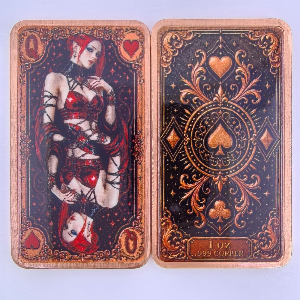 Barra de cobre puro .999 de 1  - Vintage Collectible Playing Cards reseña y precio