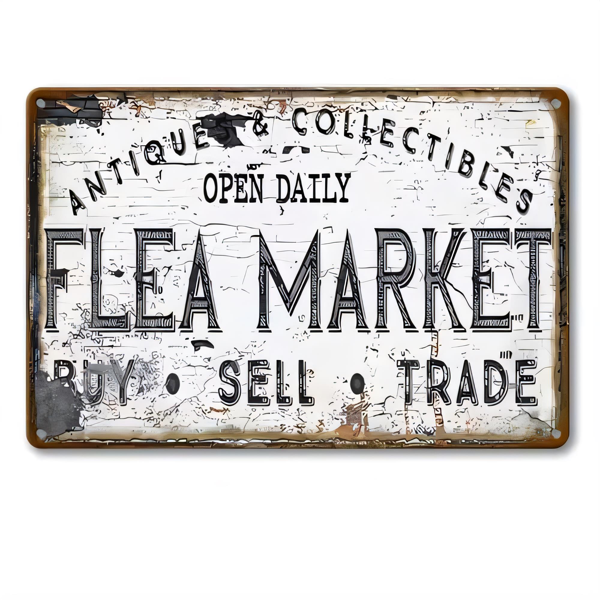 Letrero de Metal Antiguo, Cole - Vintage Collectible Shop reseña y precio