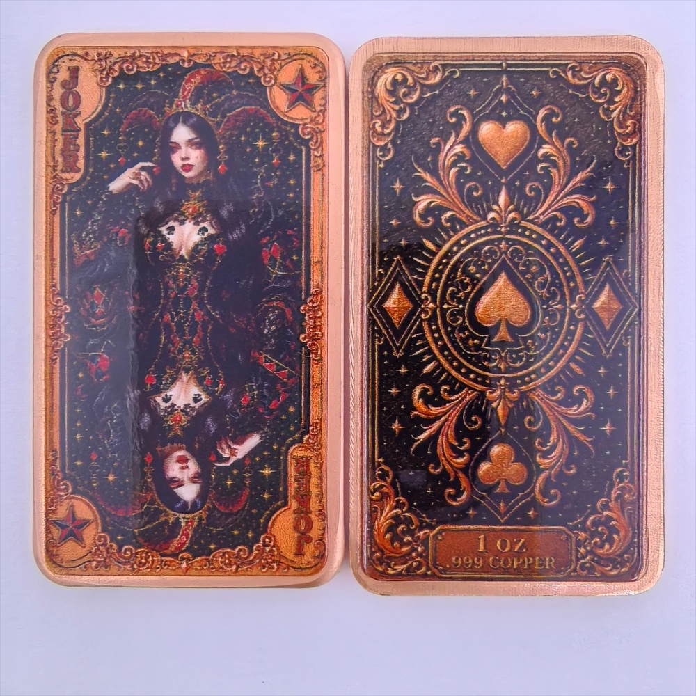 Barra de cobre puro .999 de 1  - Vintage Collectible Playing Cards reseña y precio