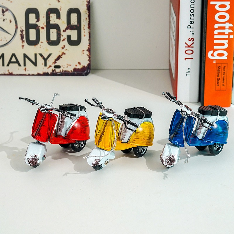 Modelo de Motocicleta de Metal - Vintage Collectible Furniture reseña y precio