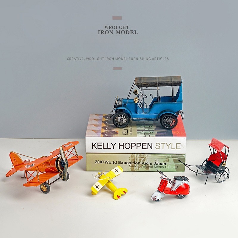 Modelo de Motocicleta de Metal - Vintage Collectible Furniture reseña y precio