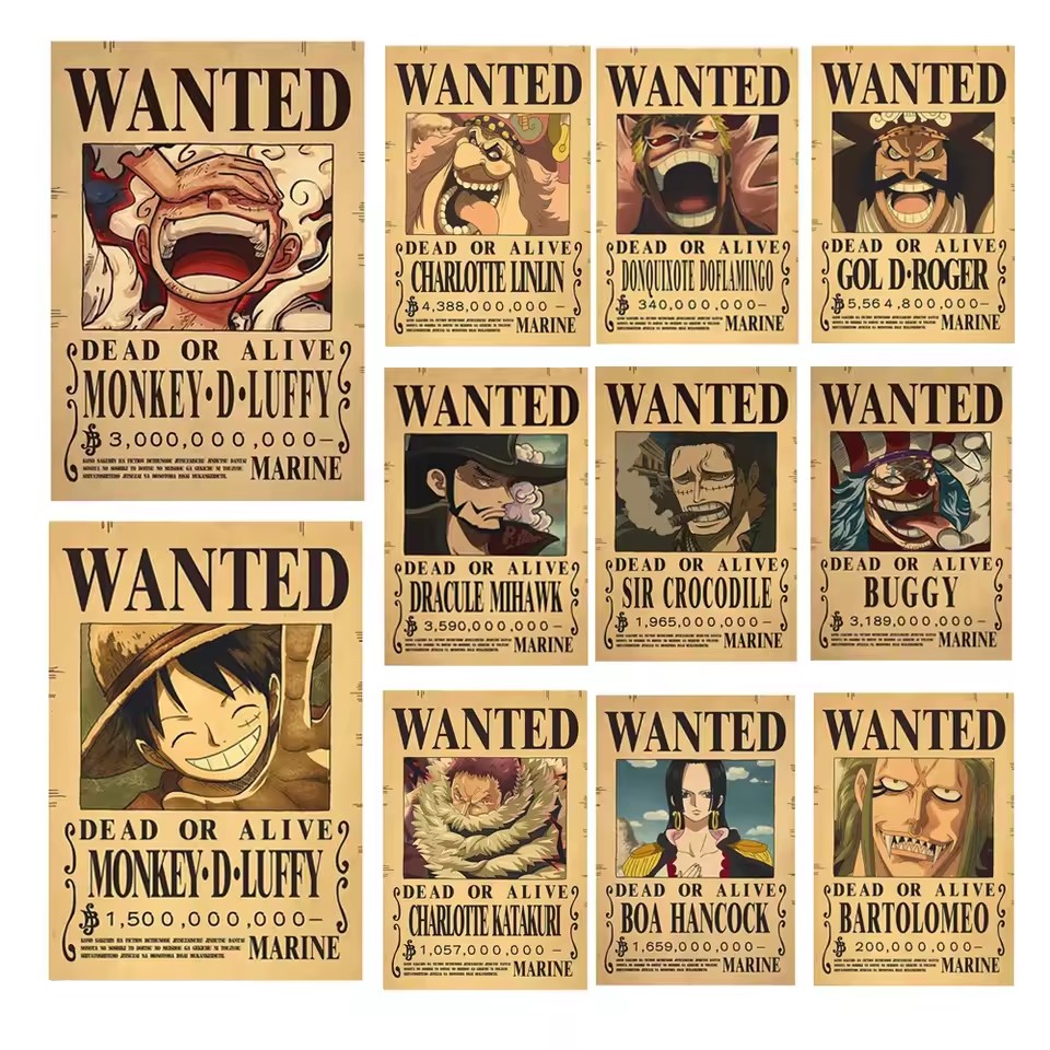 Pósteres de Anime One Piece de - Vintage Collectible Cards reseña y precio