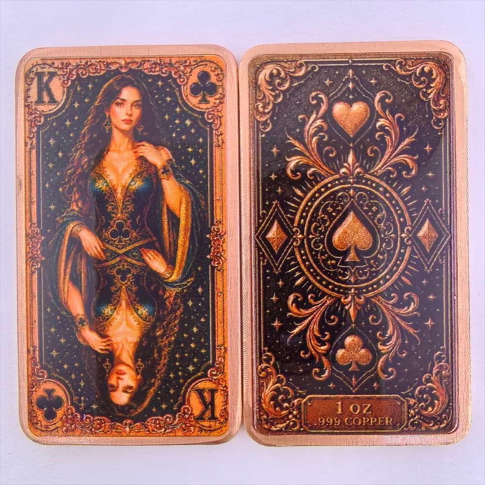 Barra de cobre puro .999 de 1  - Vintage Collectible Playing Cards reseña y precio