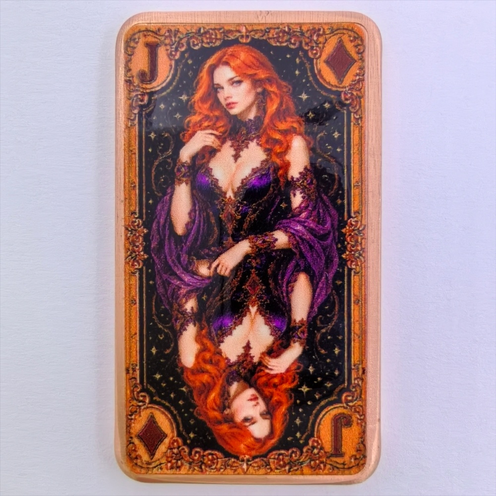 Barra de cobre puro .999 de 1  - Vintage Collectible Playing Cards reseña y precio