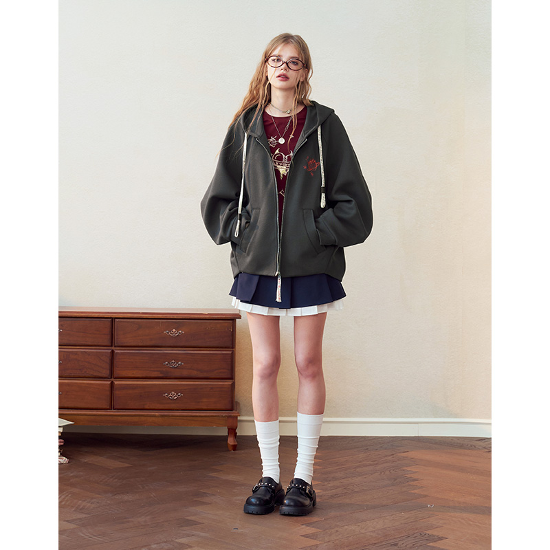 Sudadera con capucha y cremall - Vintage Zip Hoodie reseña y precio