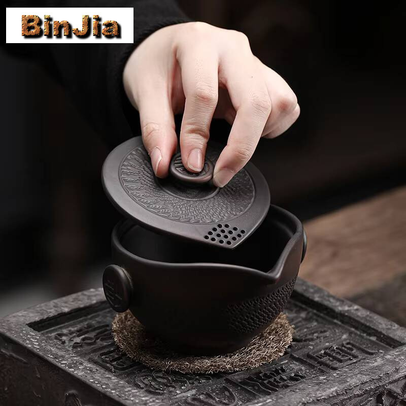 Tetera Qingxi de cerámica púrp - Vintage Collectible Pottery reseña y precio