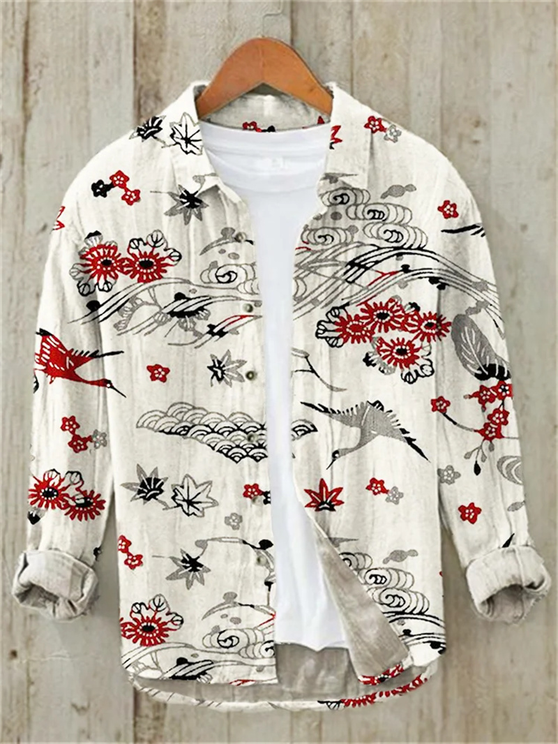 Camisa de manga larga de lino  - Vintage Collectible Shop reseña y precio